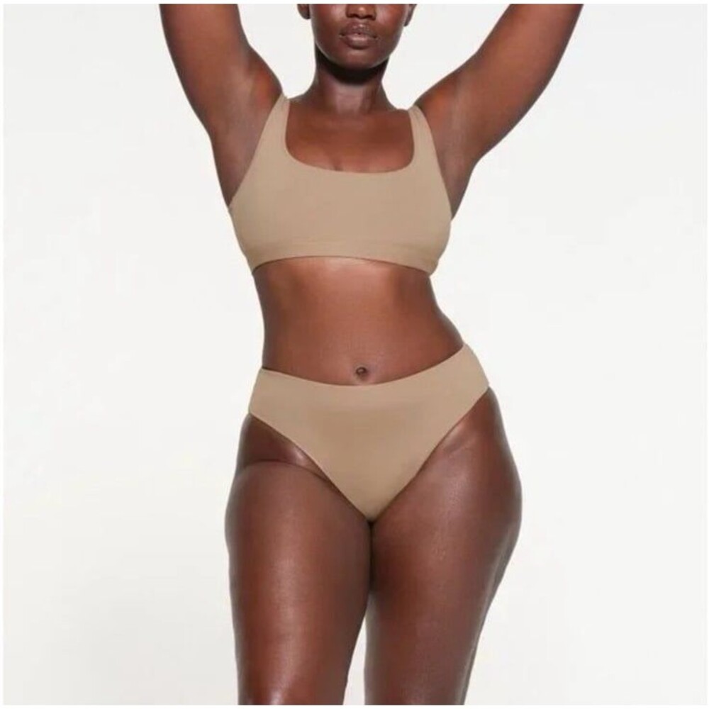 Skims Swim Mid Waist Bottom Desert Size Small